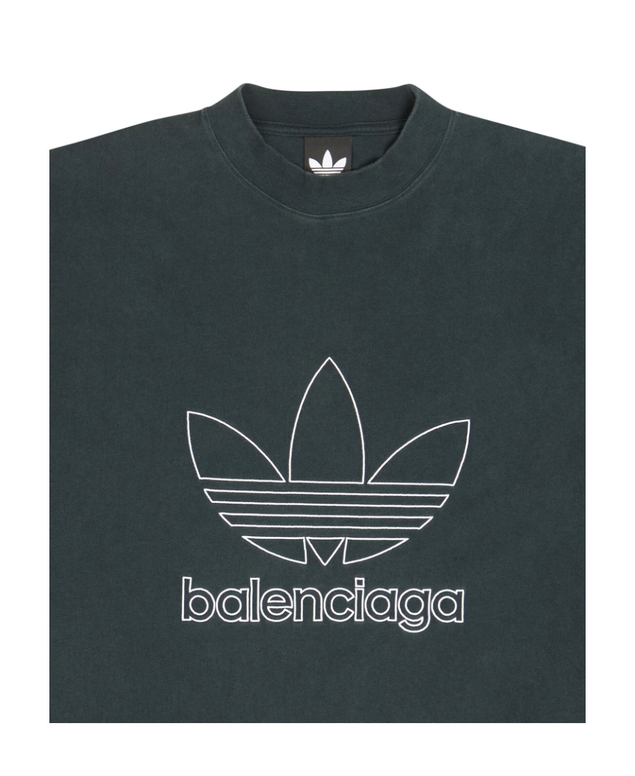 BALENCIAGA T-SHIRT BALENCIAGA / ADIDAS OVERSIZE IN VERDE