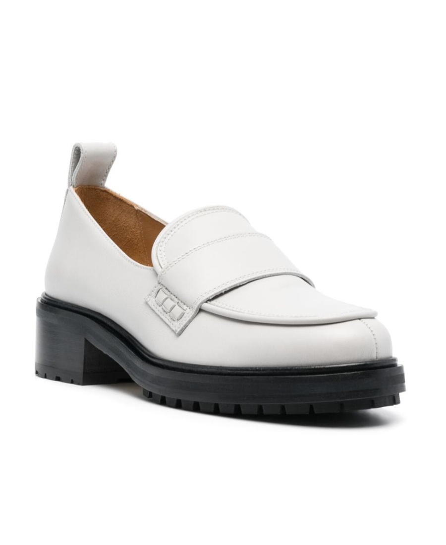 Aeyde Gray Ruth Loafers In White
