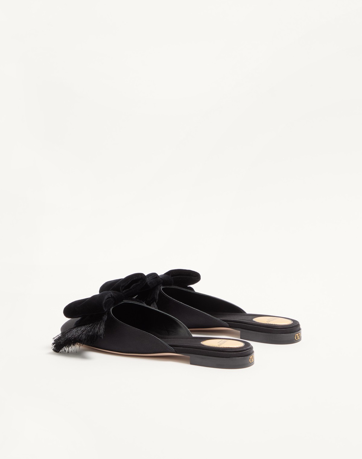 Valentino Slingback Mules In Black