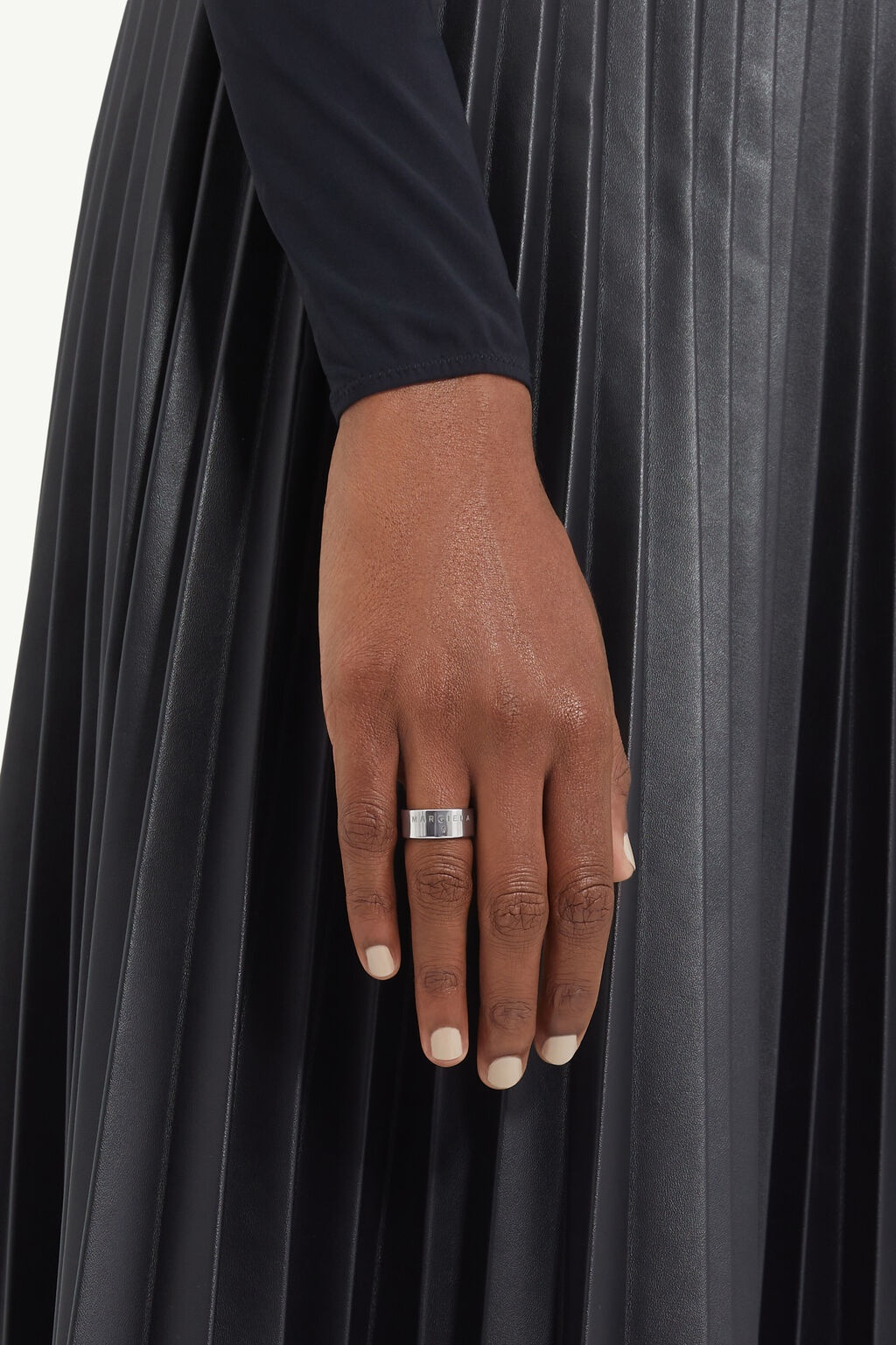 Mm6 Maison Margiela Numeric Minimal Polished-finish Ring In Yellow