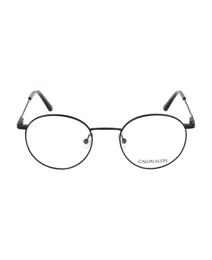 Calvin Klein Round Frame Glasses In Black