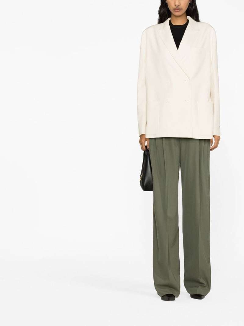 Prada Beige Double Breast Cotton Jacket In Nude