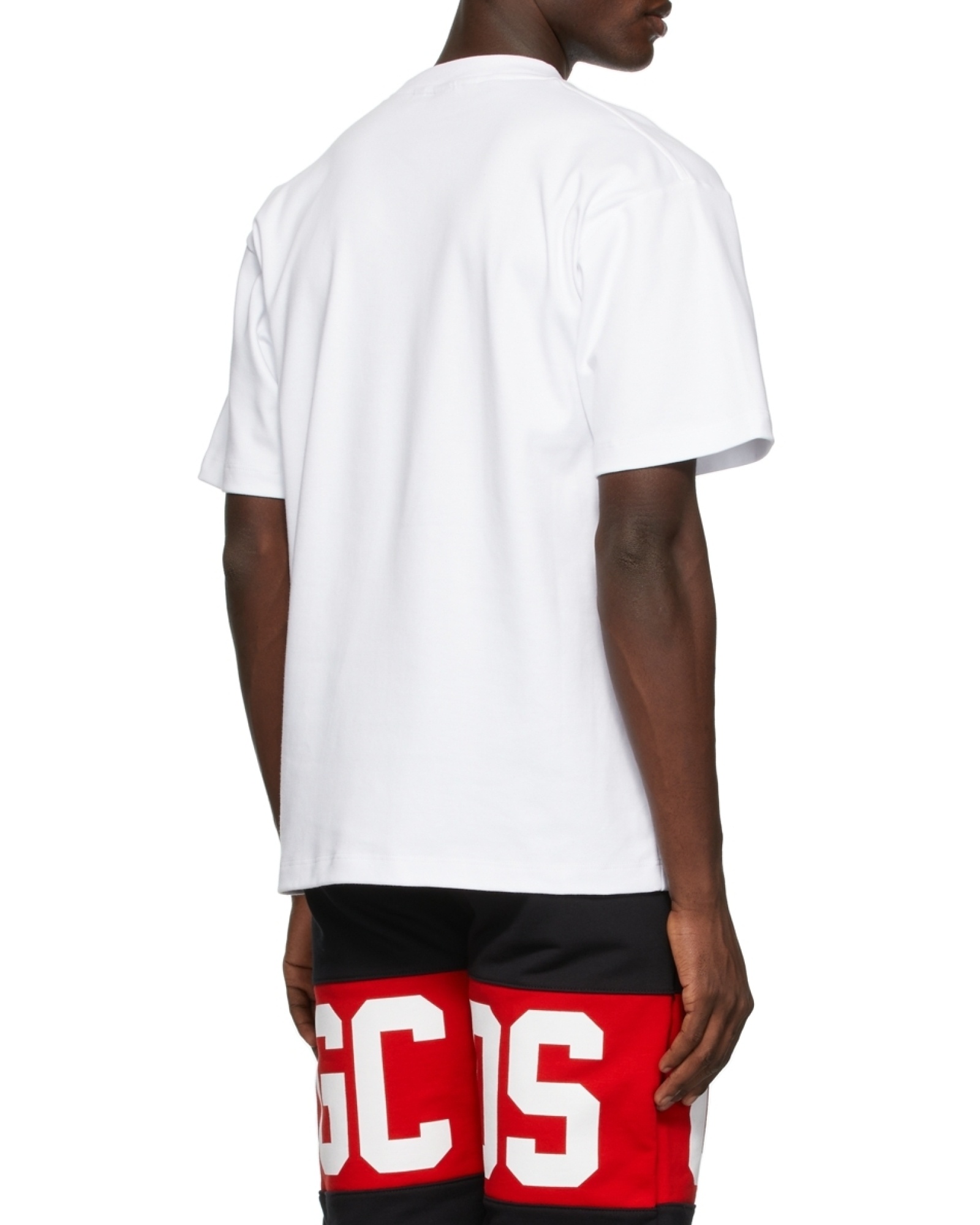 Gcds Logo-print Short-sleeved T-shirt In White