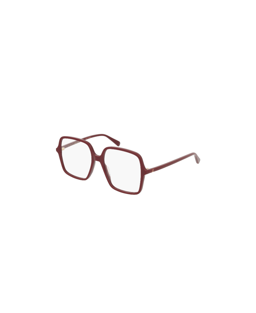 Gucci Oversize Square Frame Glasses In Red