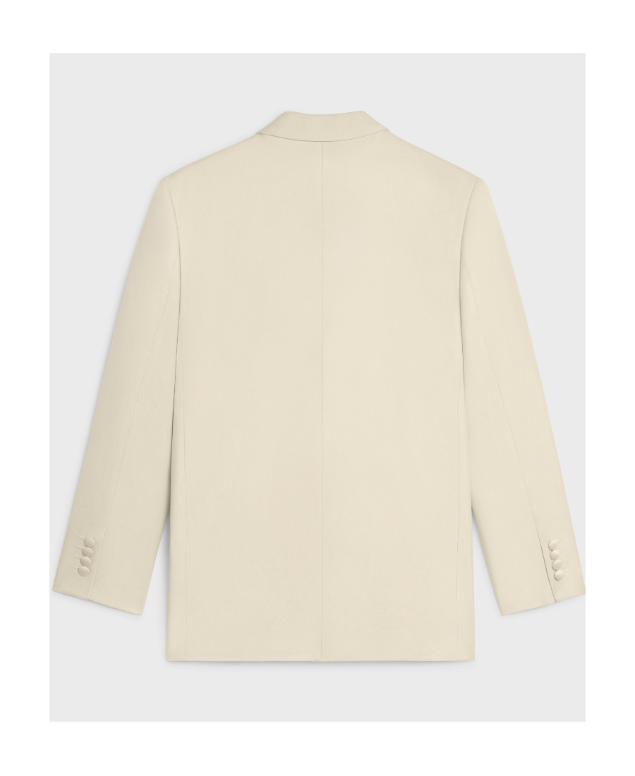 Celine Logo Casual Suit Jacket In Nude