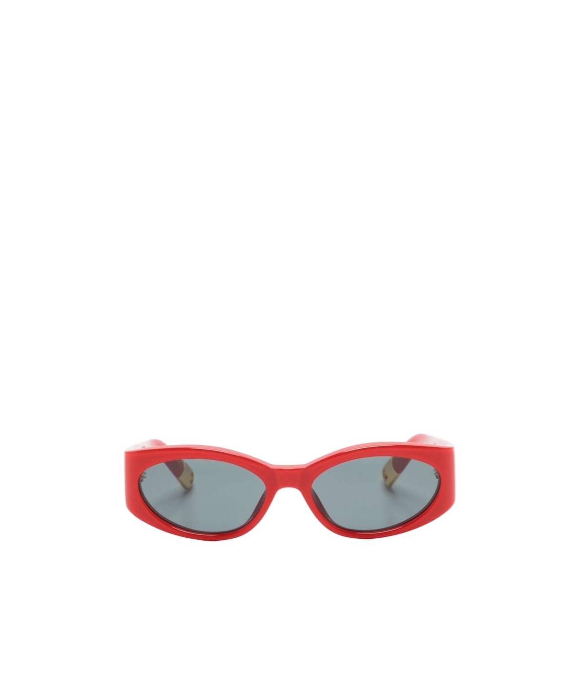 Jacquemus The Ovalo Logo Sunglasses In Gray