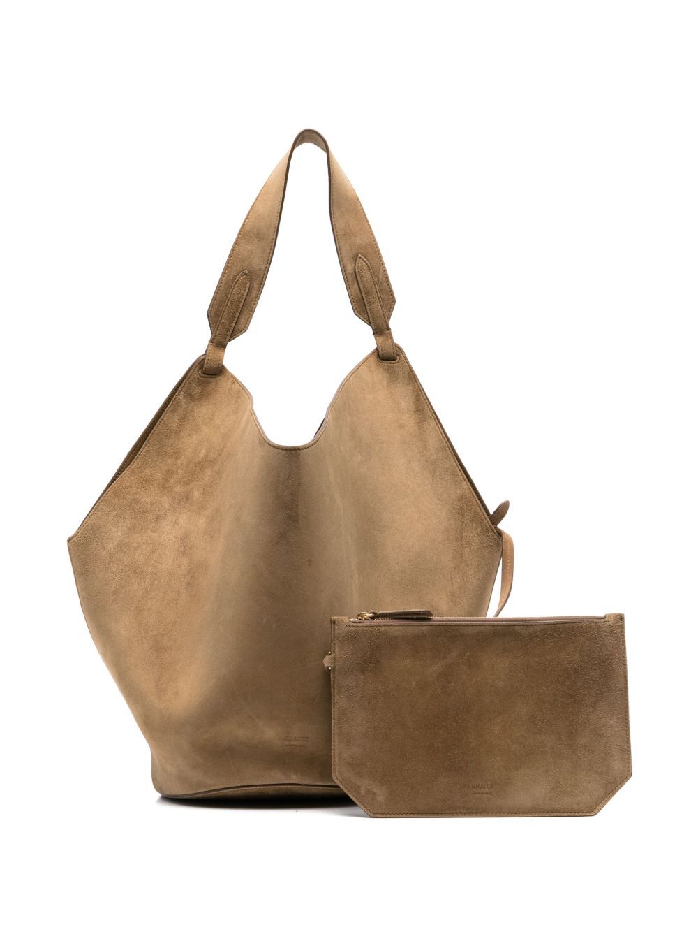 Khaite Medium Lotus Shoulder Bag In Green