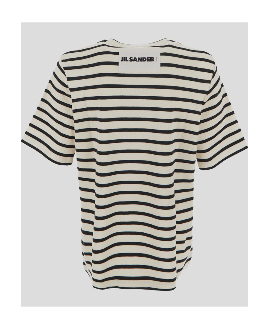 Jil Sander Marinière Cotton T-shirt In White