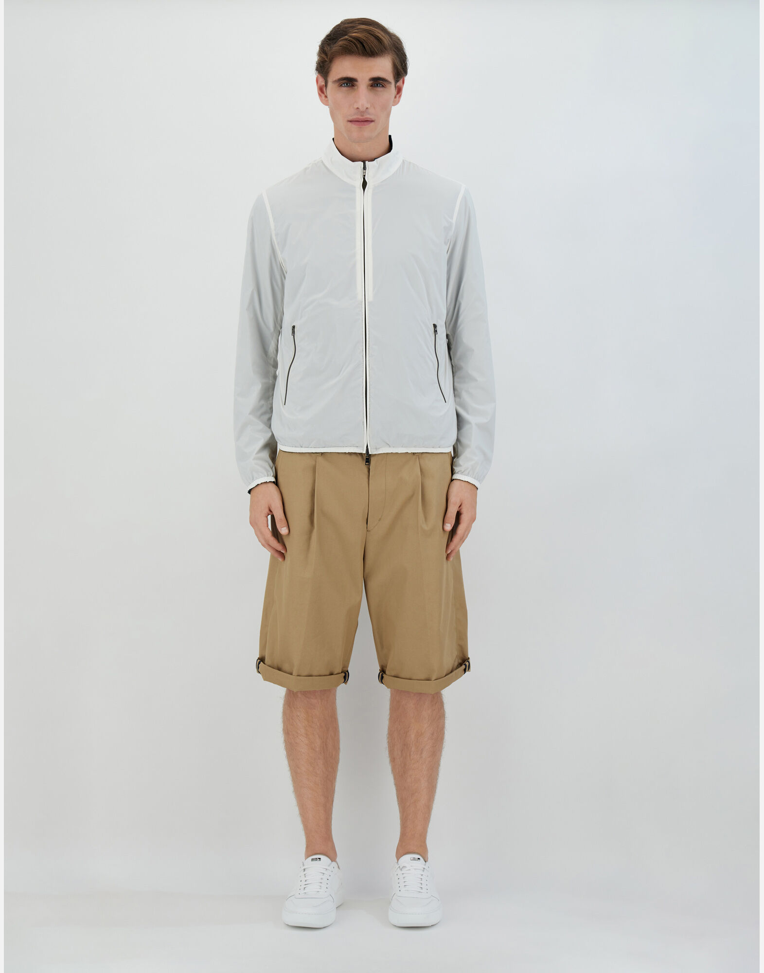 Herno Reversible Lightweight Jacket In Black