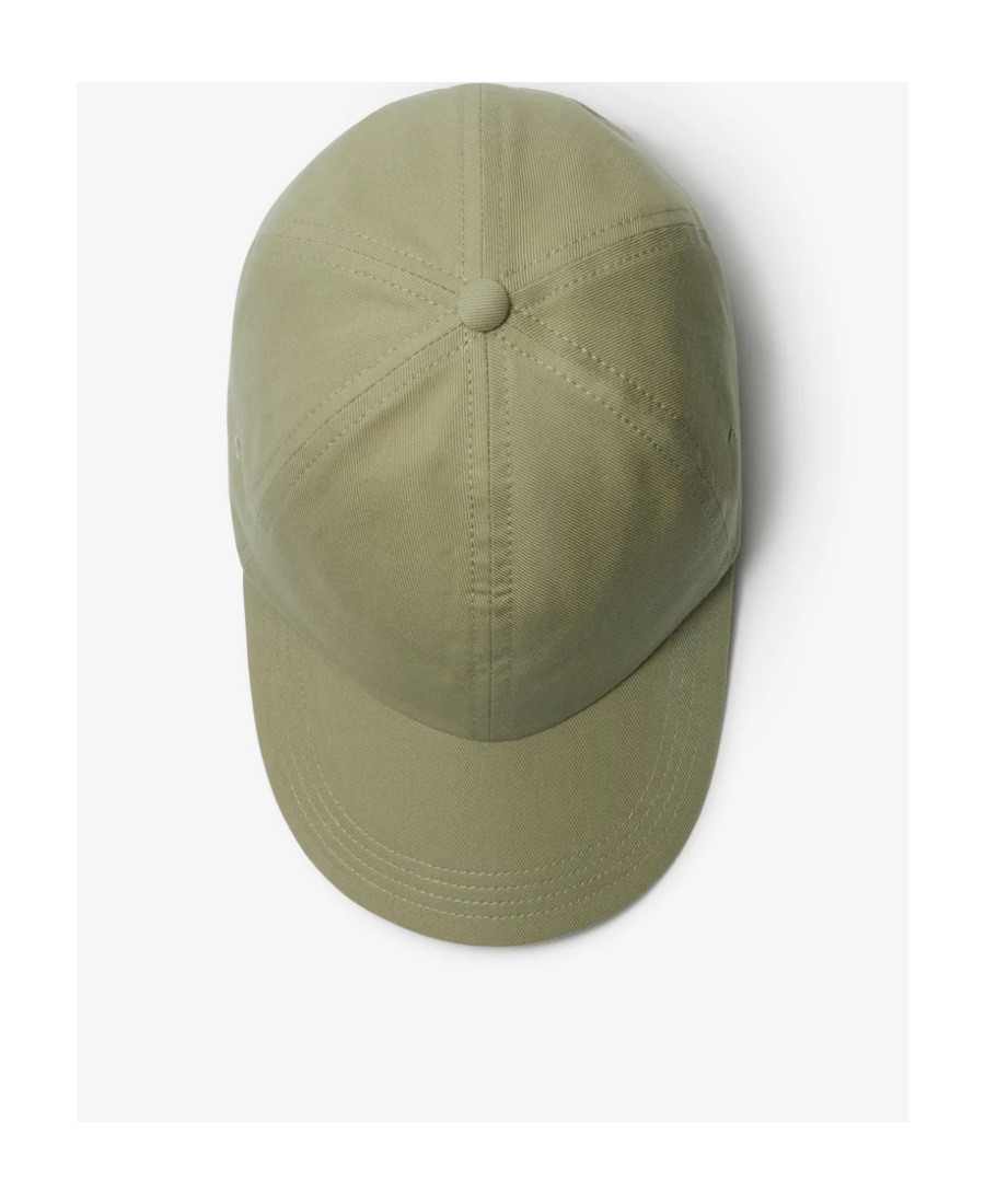 Burberry Ekd Logo-embroidered Cotton Baseball Cap In Nude