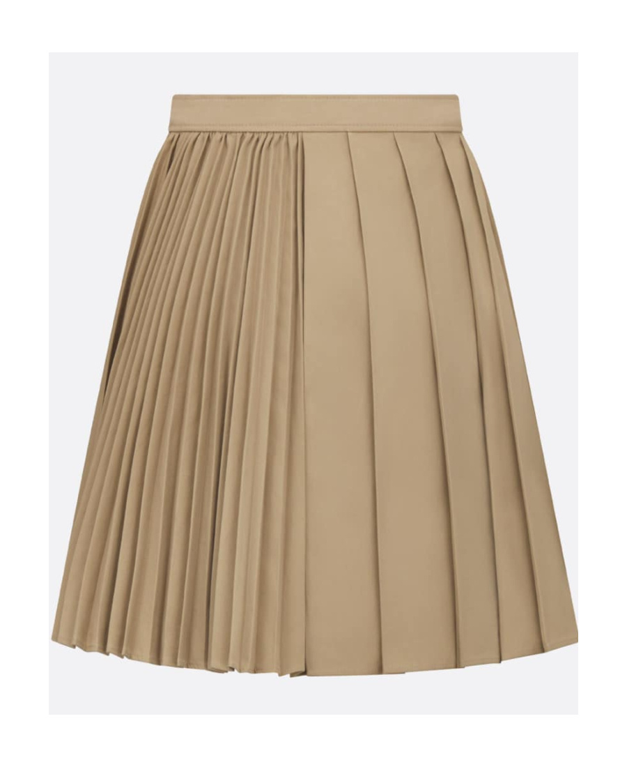 Dior Wrap Pleated Skirt In Nude