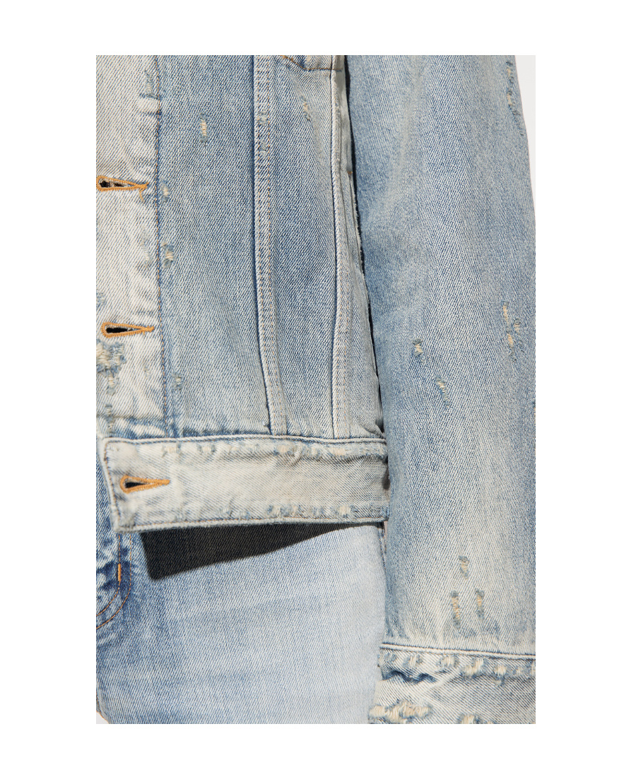 SAINT LAURENT BOYFRIEND JACKET IN HILTON SKY BLUE DENIM