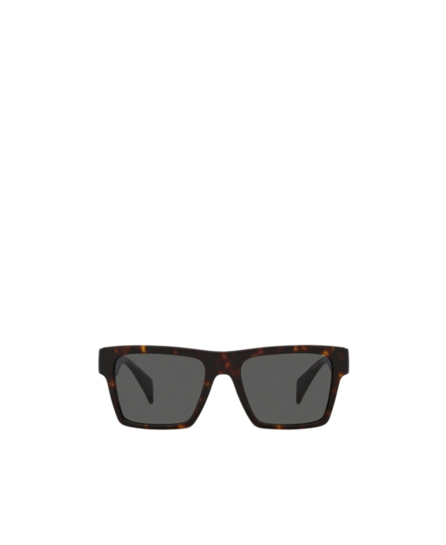 Versace Tortoiseshell-effect Square Frame Sunglasses In Black