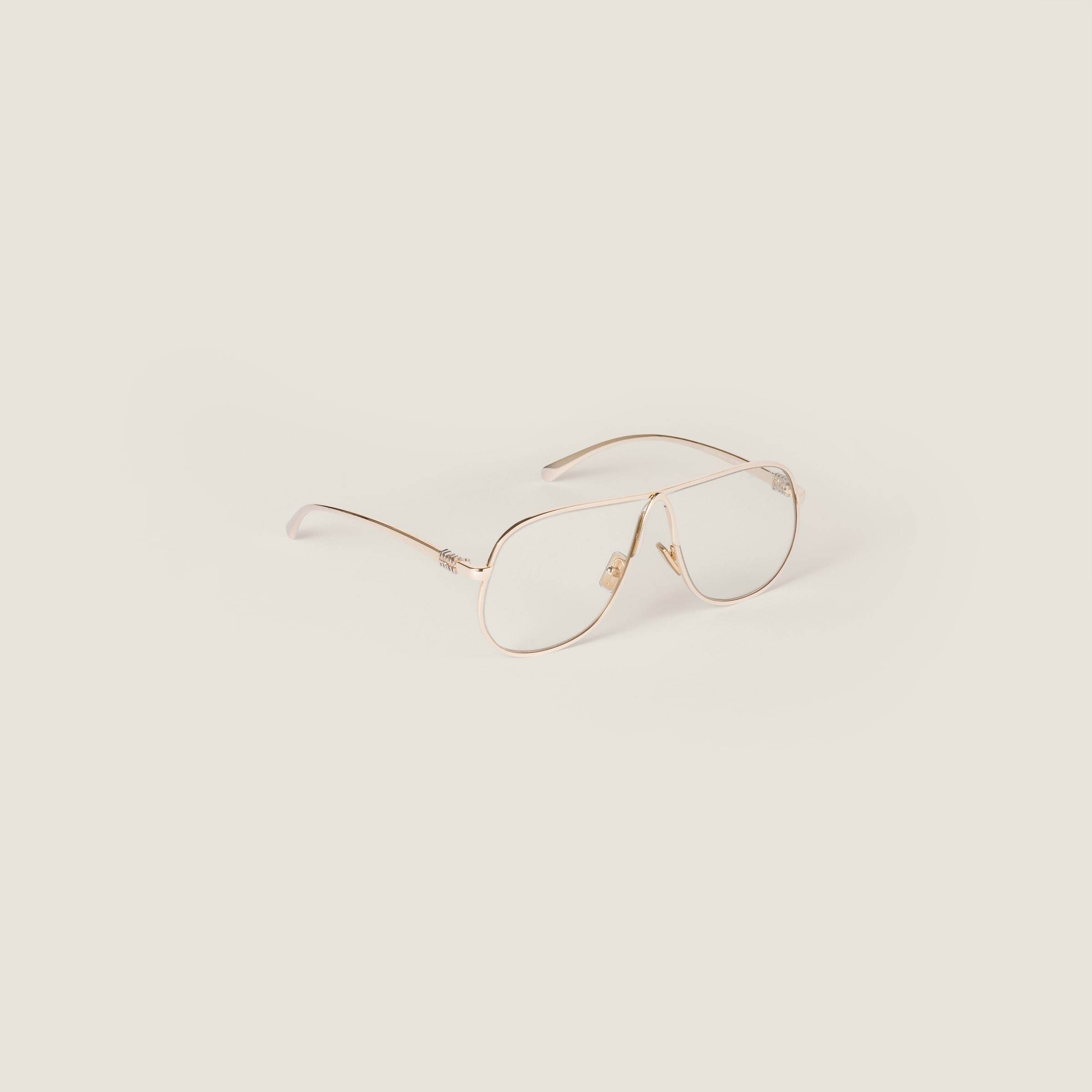 Miu Miu Miu Ombre Sunglasses In Gold