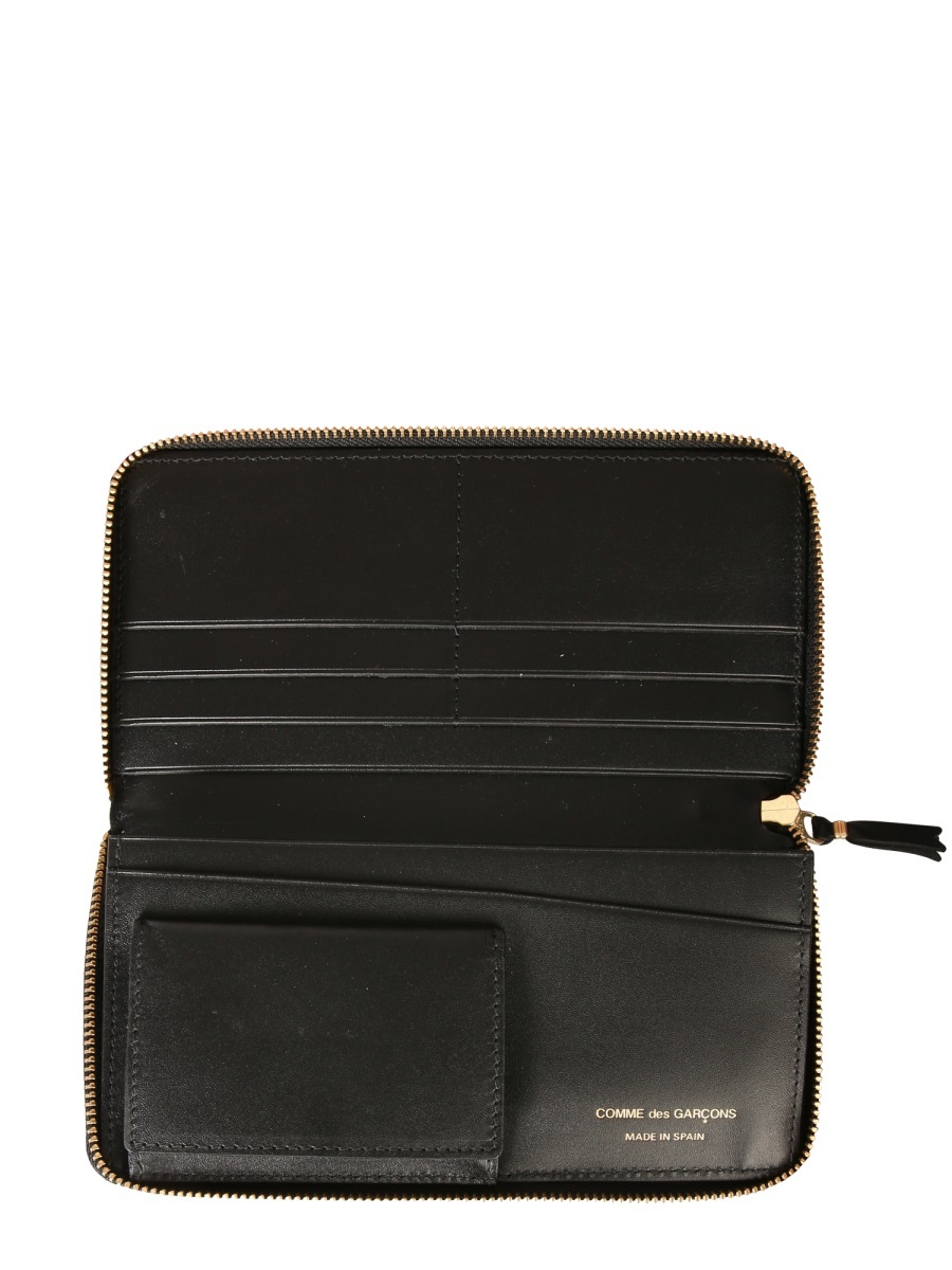 Comme Des Garçons Zip-around Wallet In Black