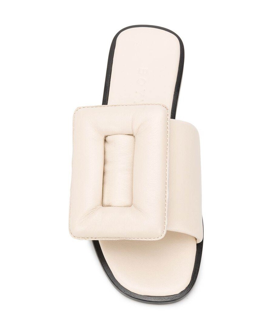 Shop Boyy All-matching Splicing Sandals In Nude