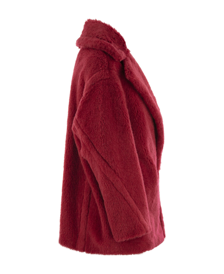 Max Mara Double-breasted Long-sleeved Coat In Red