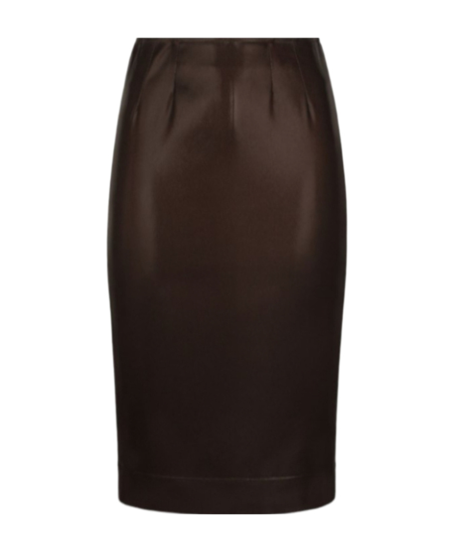 Dolce & Gabbana High-waisted Midi Pencil-skirt In Black