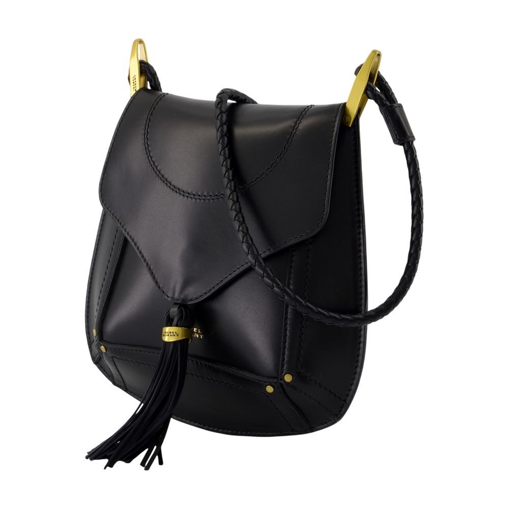 Isabel Marant Logo Shoulder Bag In Black