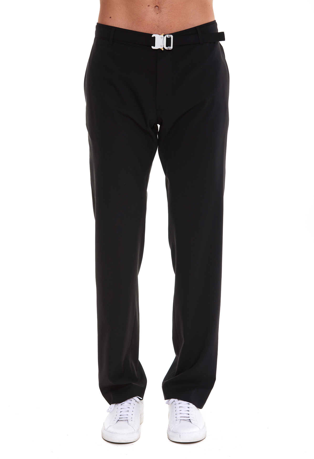 Alyx Belted Straight-leg Trousers In Black