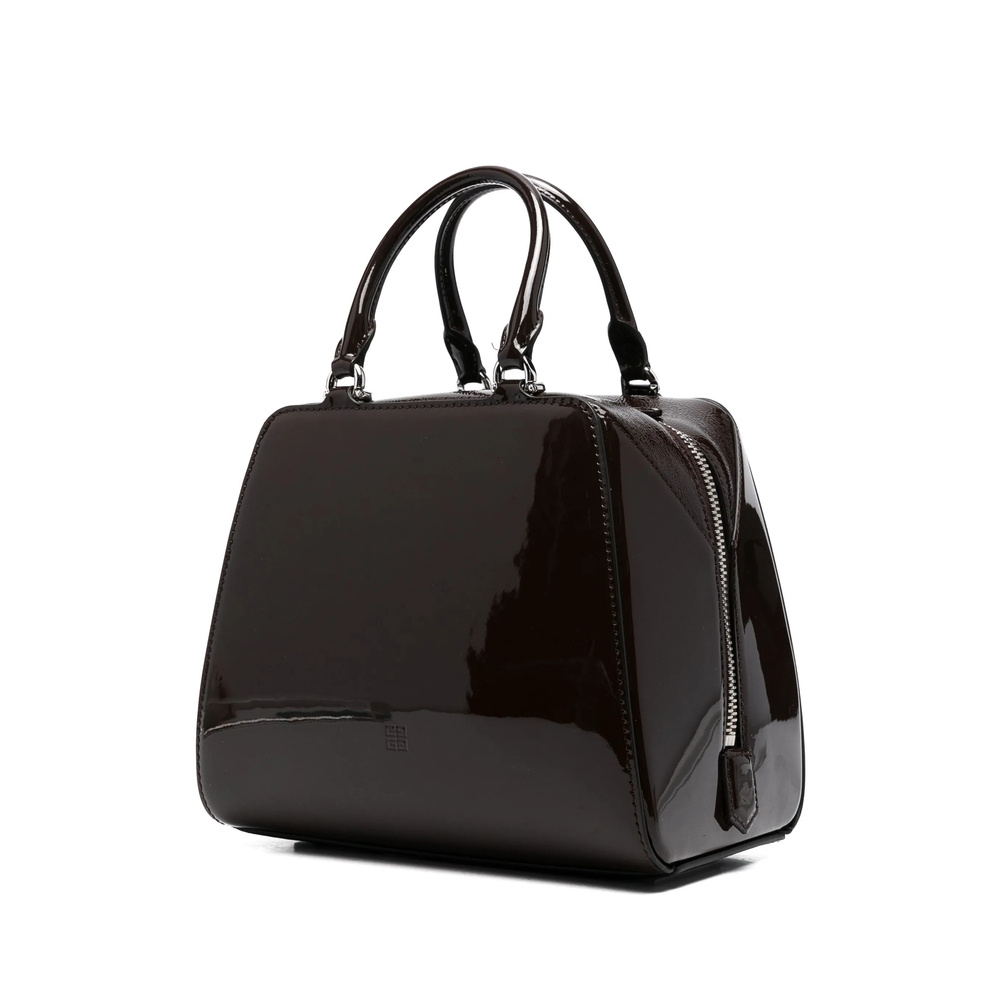 Shop Givenchy Mini Antigona Cube Tote Bag In Black