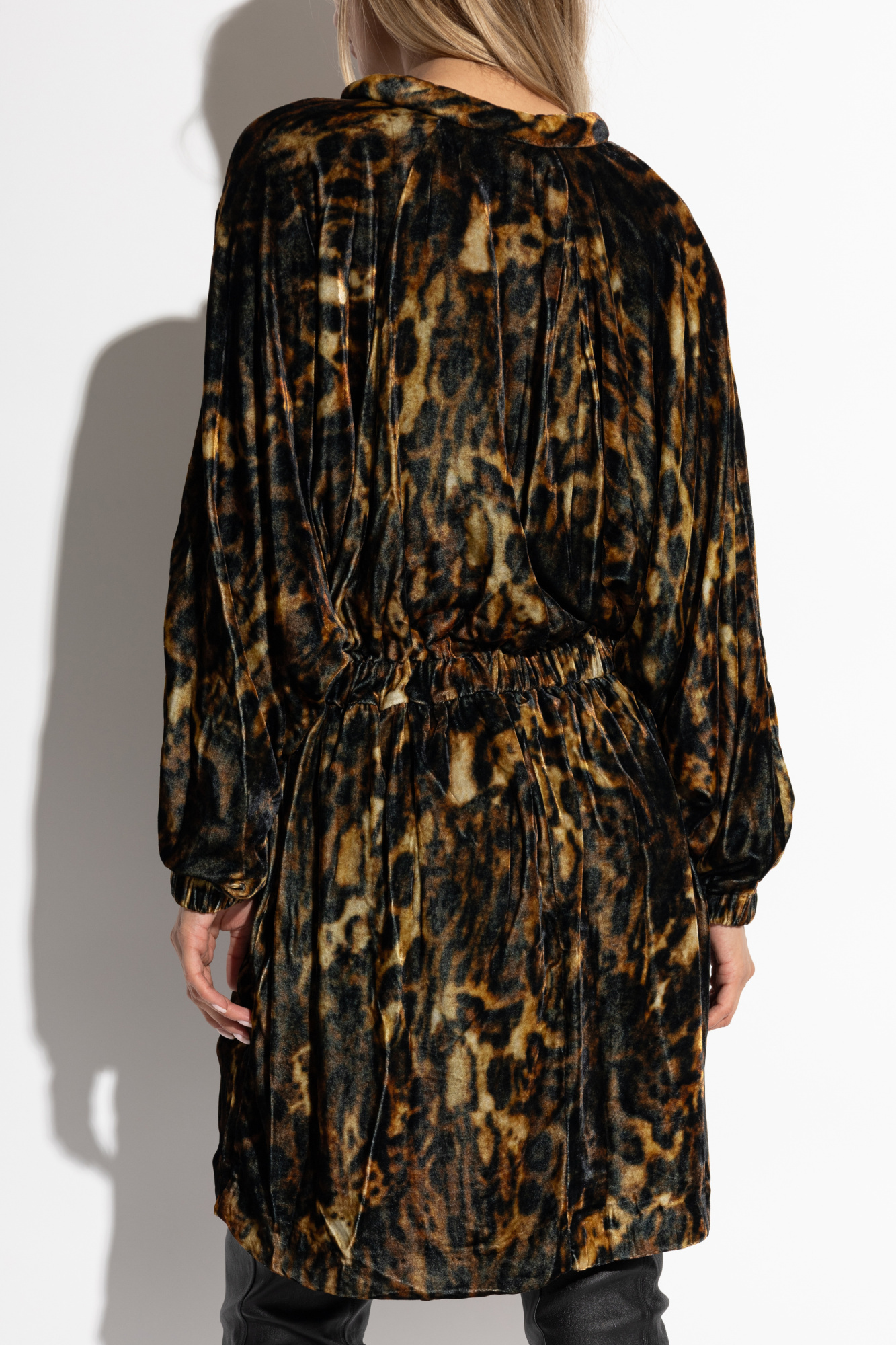 ISABEL MARANT ISABEL MARANT LASSIE TIGER PRINTED ELASTICATED WAIST DRESS 