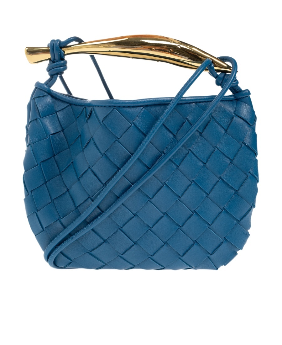 Bottega Veneta Blue Mini Sardine Bag In Blue