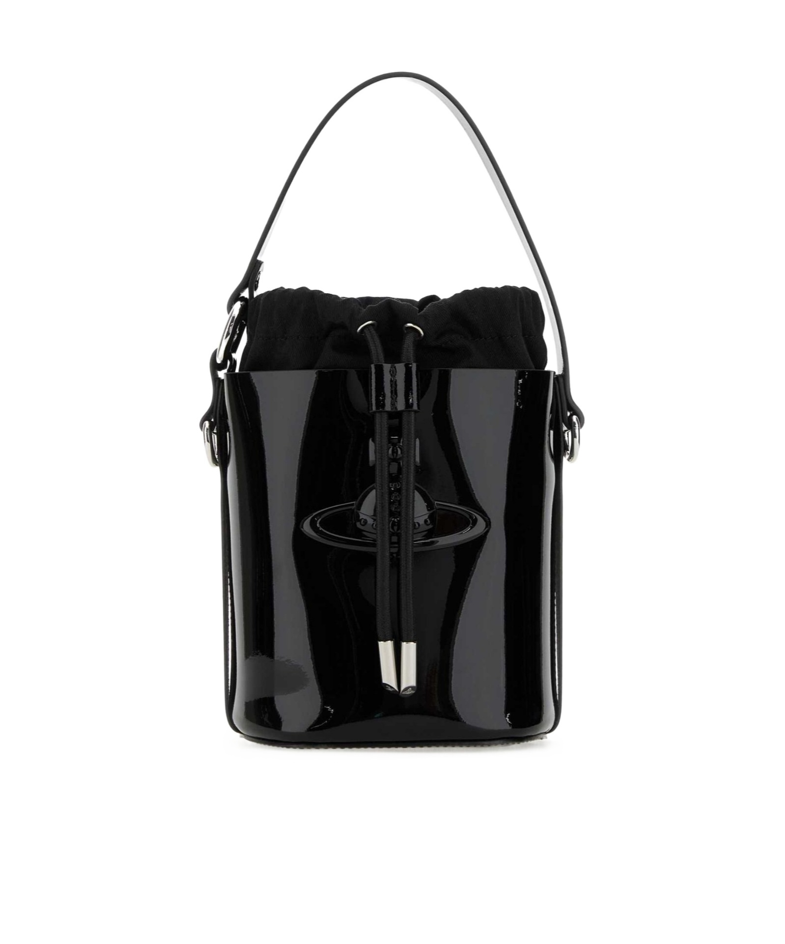 Vivienne Westwood Daisy Drawstring Bucket Bag In Black