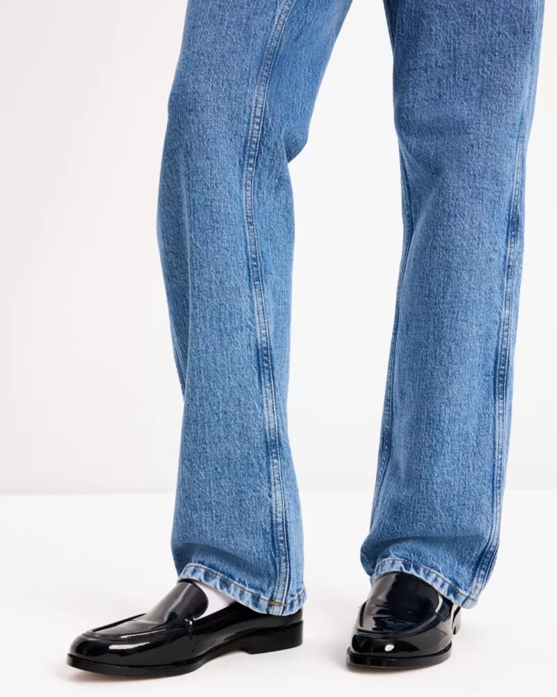 Kate Spade Straight Leg Denim Pant In Blue