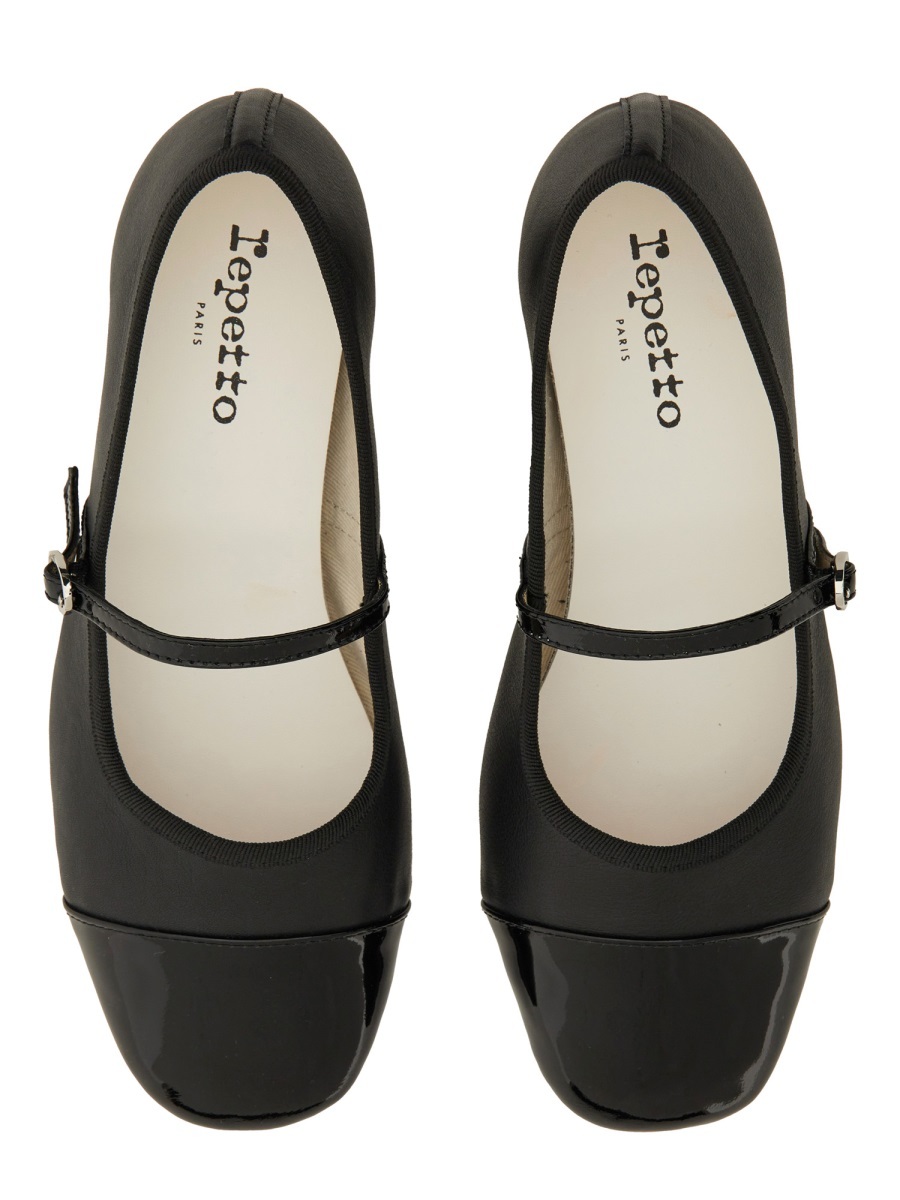 Repetto Block Heel Mary Jane Pumps In Black
