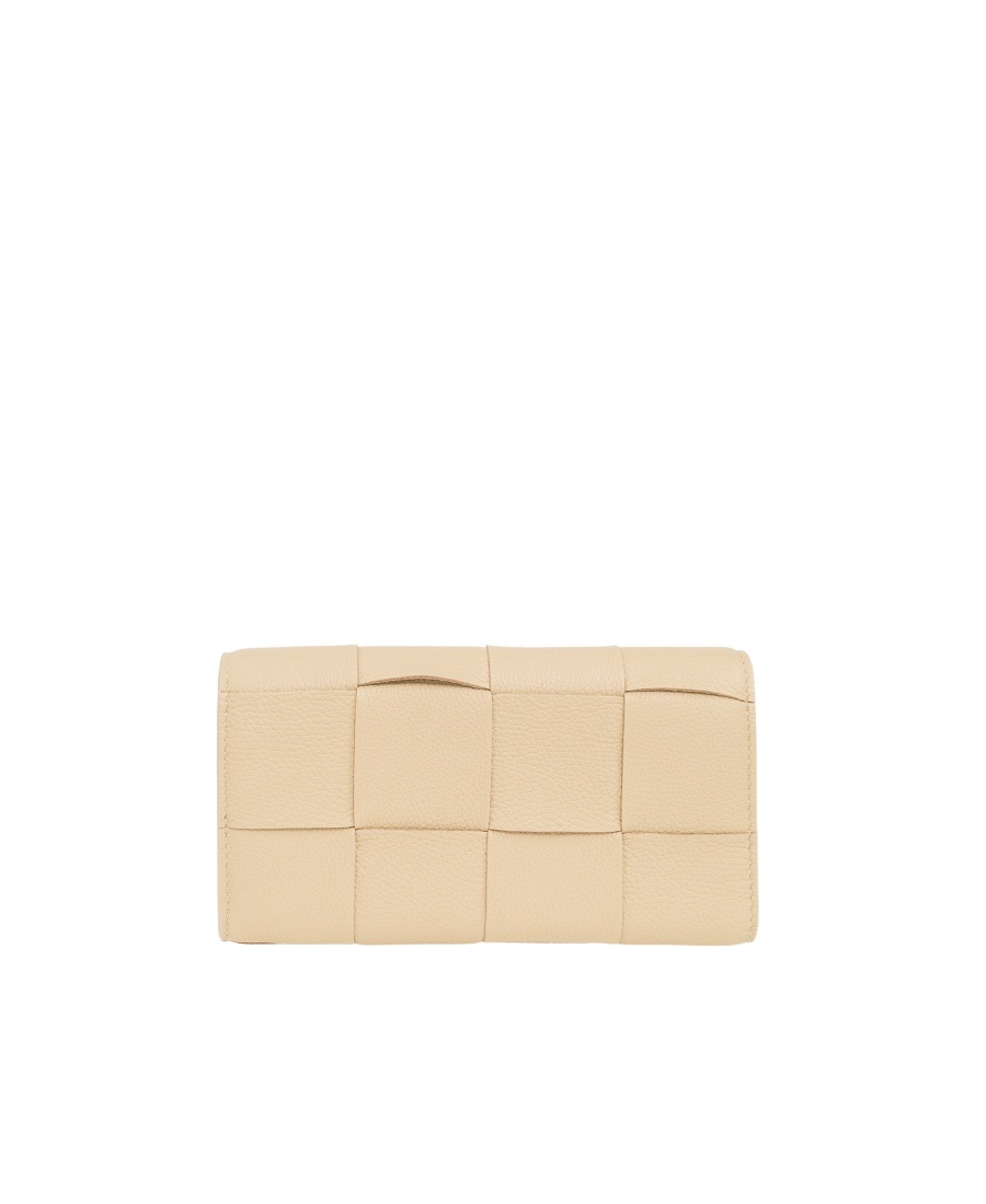 BOTTEGA VENETA MAXI INTRECCIATO LEATHER PURSE