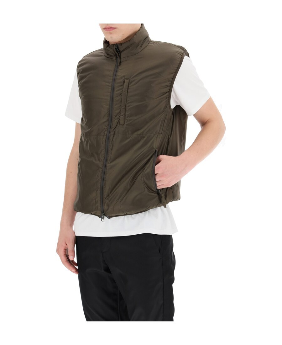 Aspesi Jil Vest With Thermore Padding In Brown