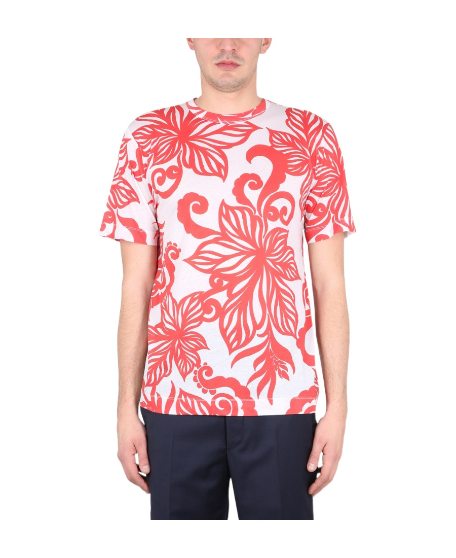 Dries Van Noten T-shirt With Round Neck And Short Sleeves In Pink