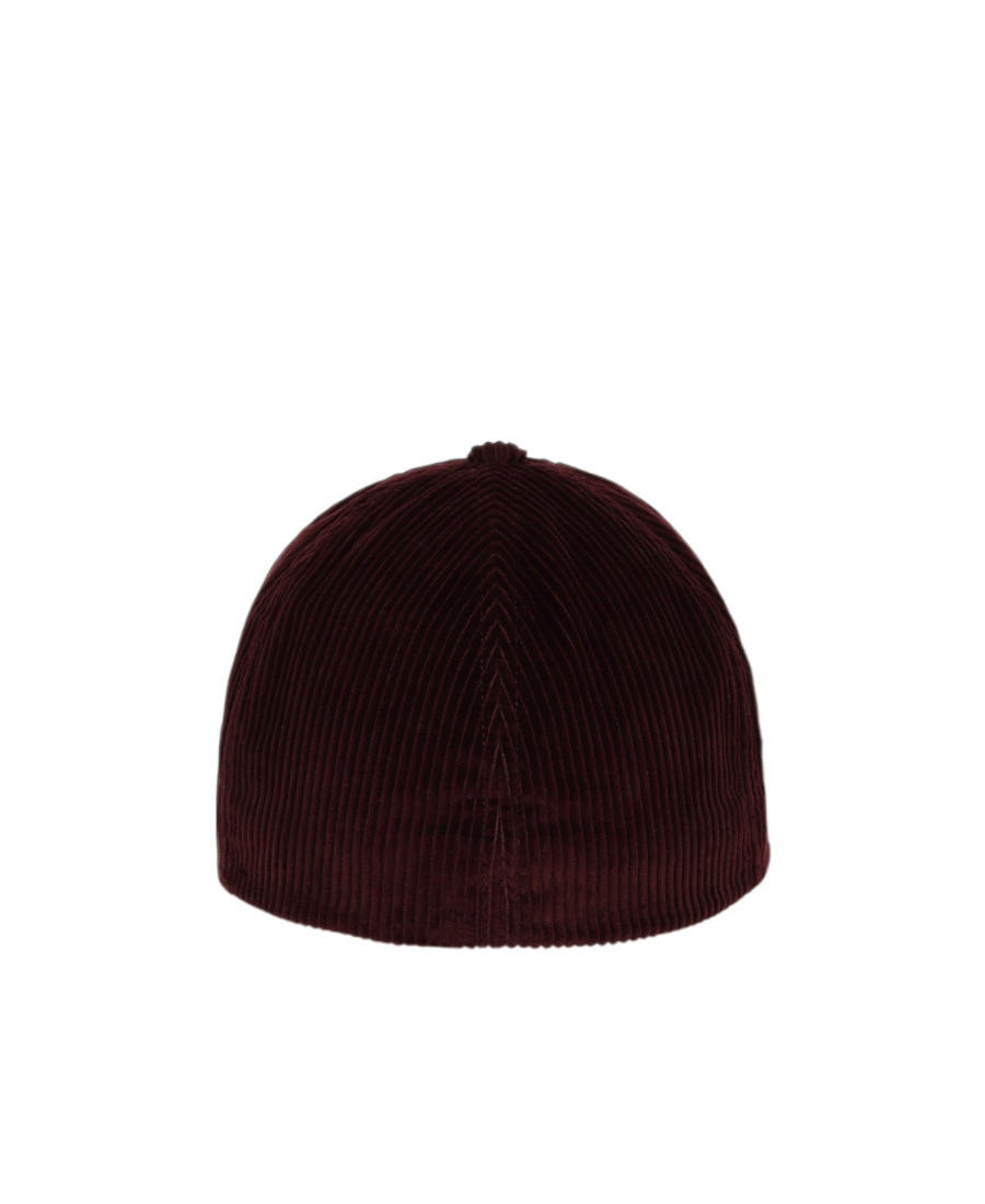 Balmain Logo-print Corduroy Cap In Black