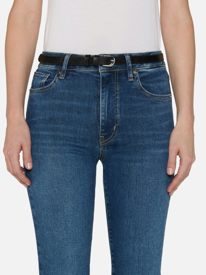 Frame Le Sleek Straight Jeans In Blue
