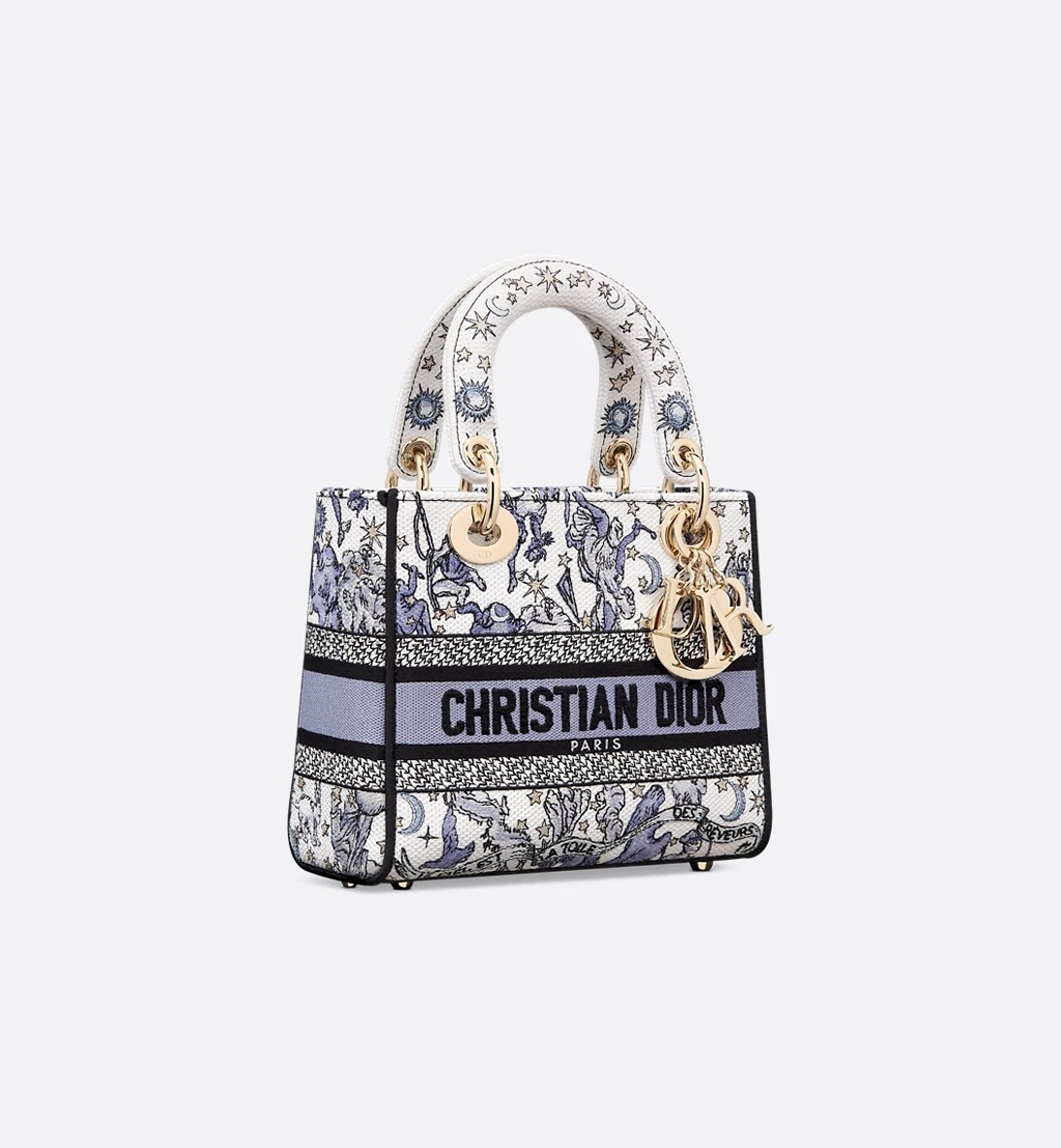 Dior Lady D-lite Small Shoulder Bag In Multi