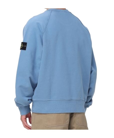 Stone Island Raglan Sleeve Patch Sweater In Blue