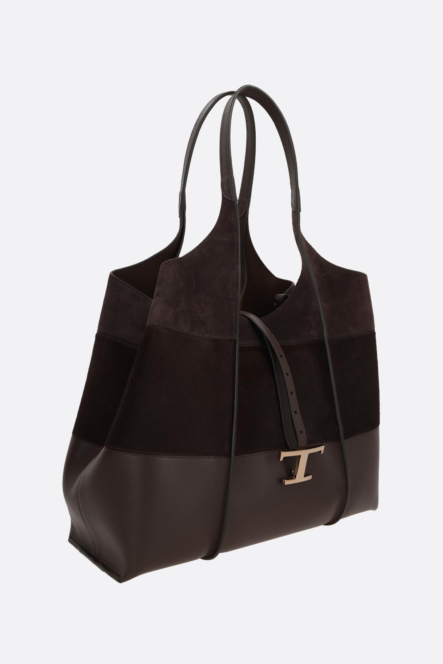 Tod's T Timeless Panelled Tote Bag