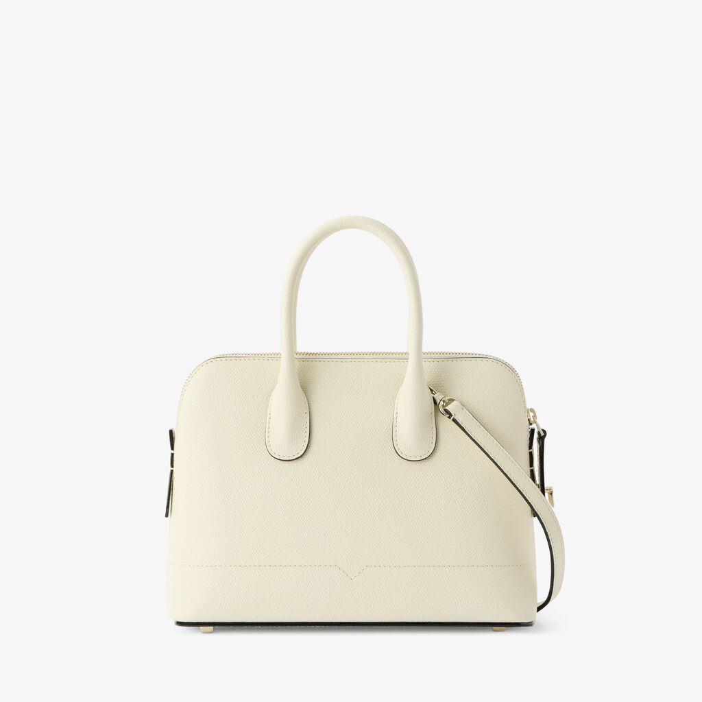 Valextra Top Handle Tote In White