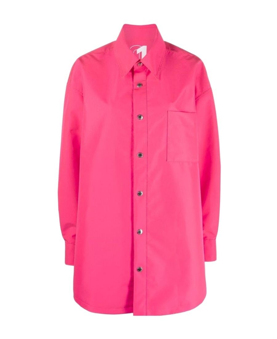 Khrisjoy Logo-print Shirt Jacket In Pink