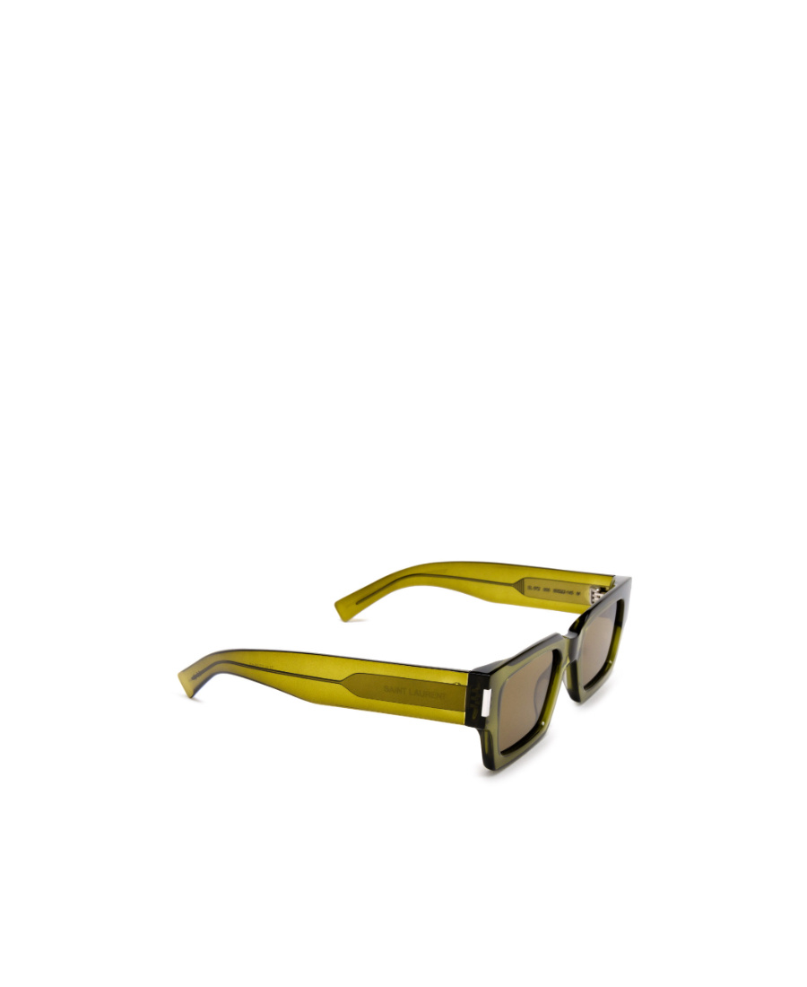 Saint Laurent Eyewear Core Square Frame Sunglasses In Green
