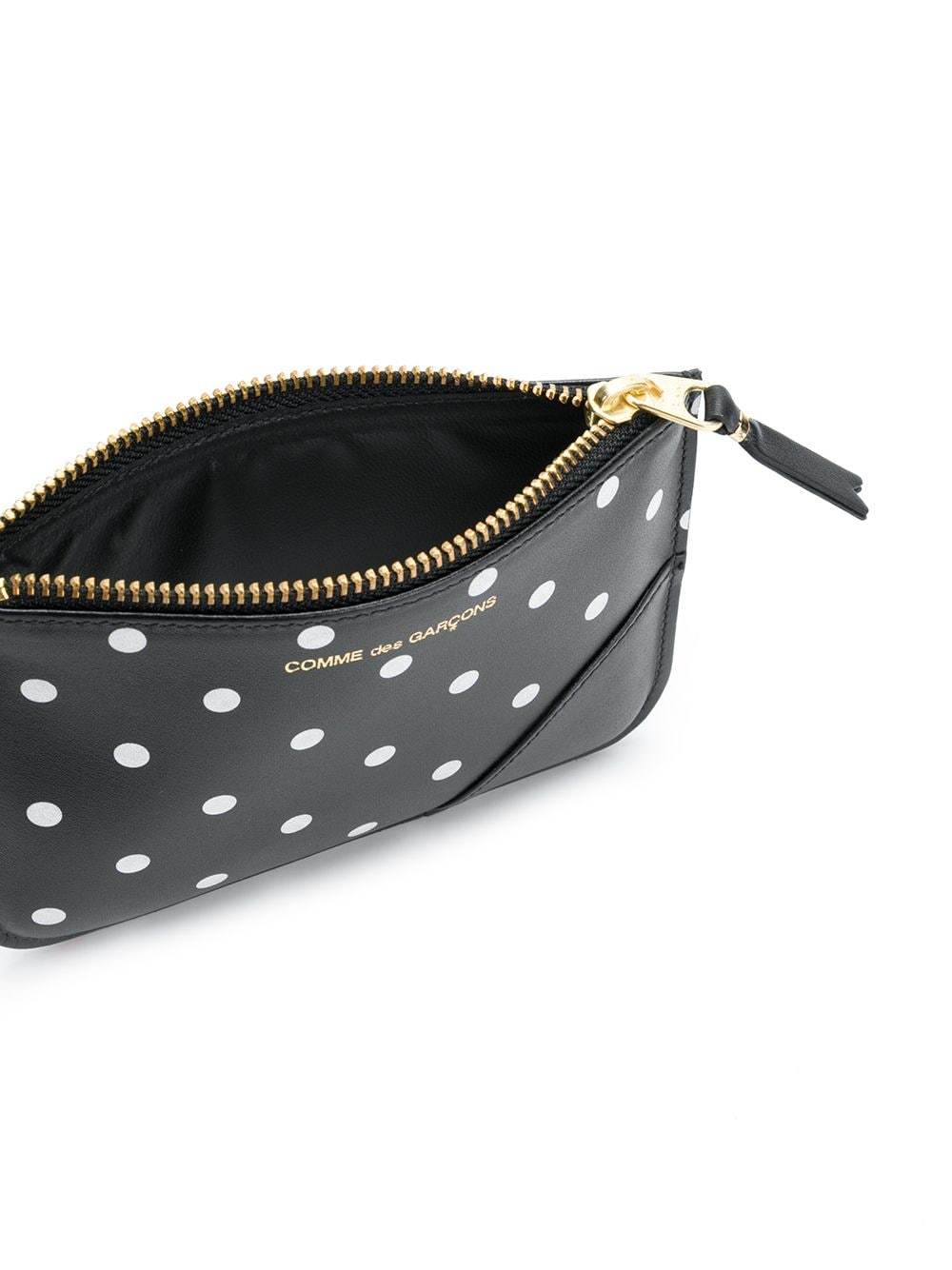 Comme Des Garçons Comme Des Garcons Wallet Polka Dot Wallet In Black