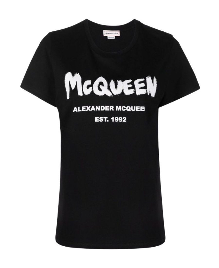 Mcq By Alexander Mcqueen Logo-print T-shirt In Black