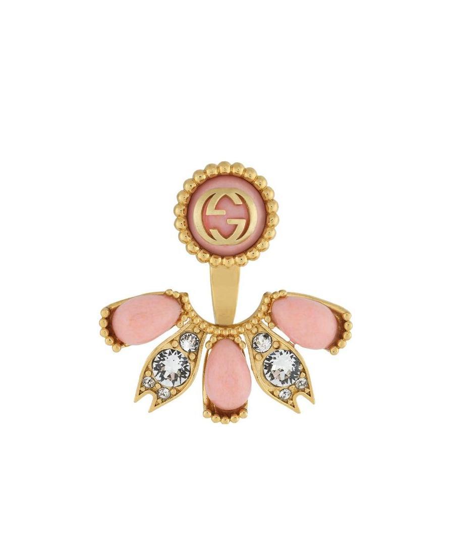 Gucci Interlocking G Single Earring In Yellow