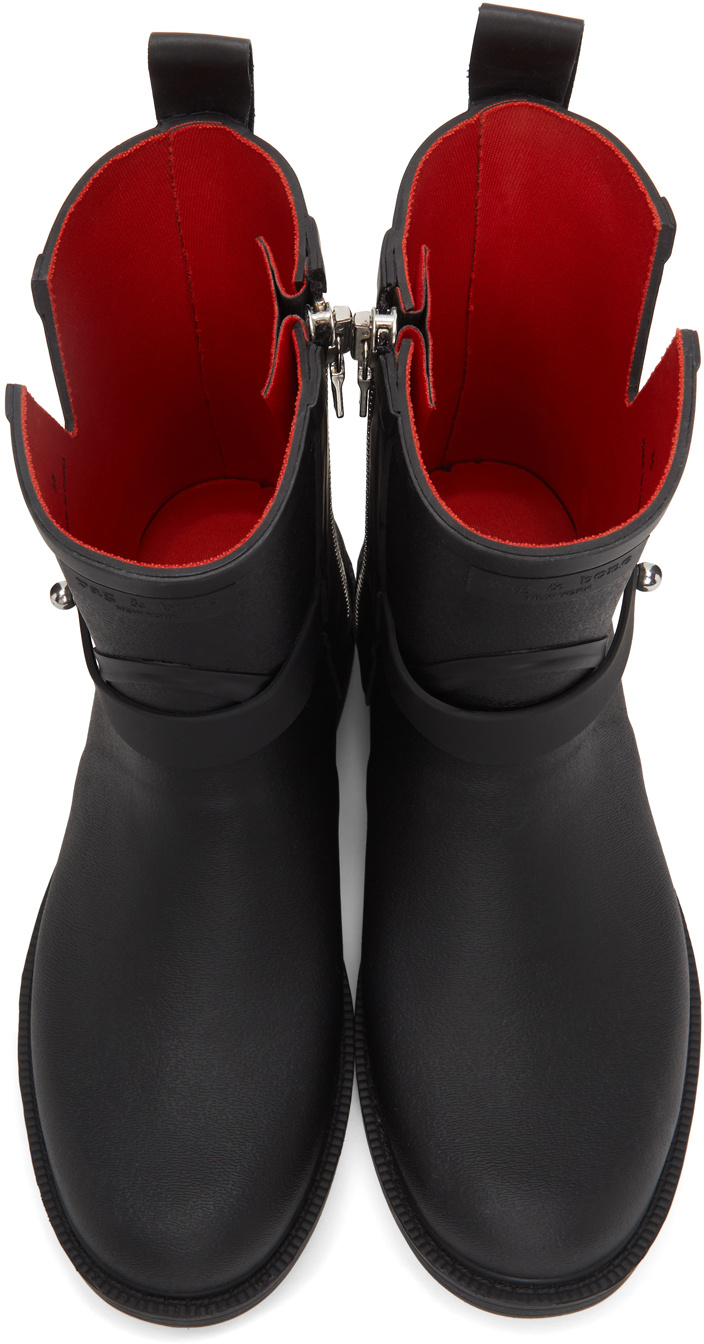 Shop Rag & Bone Side Zipper Splicing Rain Boots
