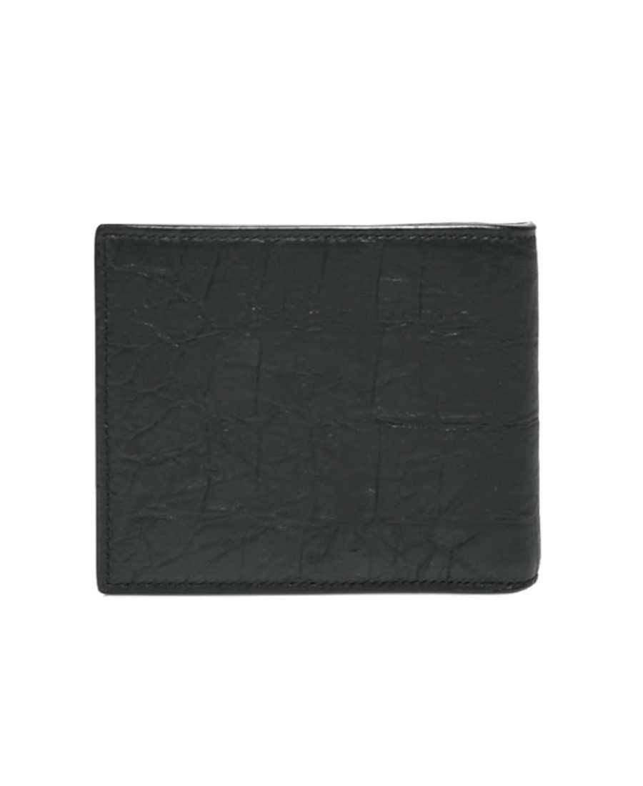 SAINT LAURENT WRINKLED-EFFECT BI-FOLD WALLET