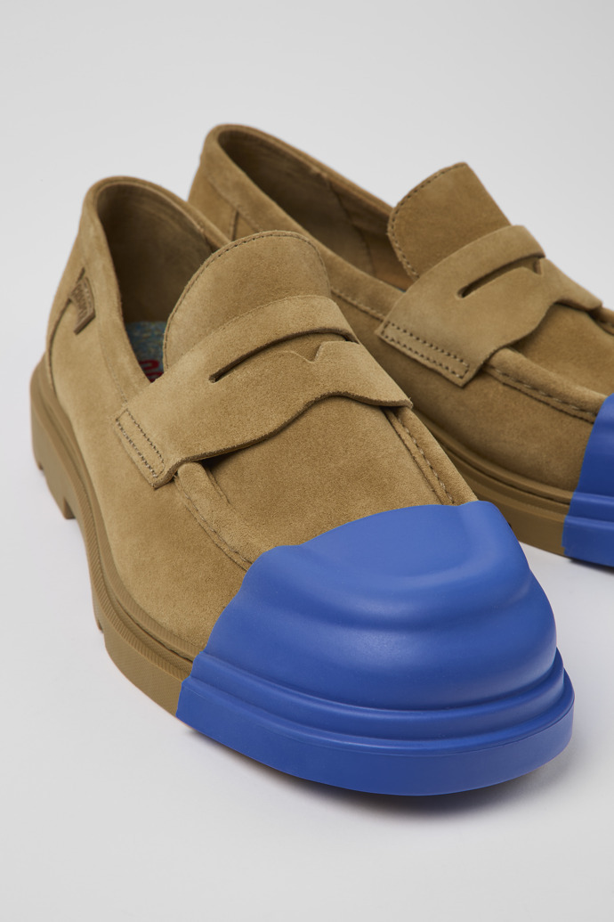 Camper Junction Suede Loafers In Brown