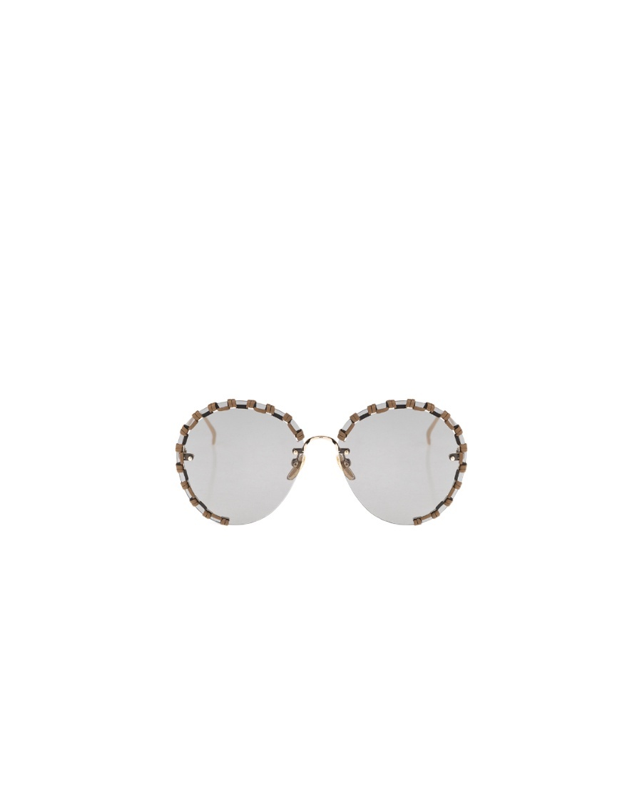 Chloé Round-frame Sunglasses In White