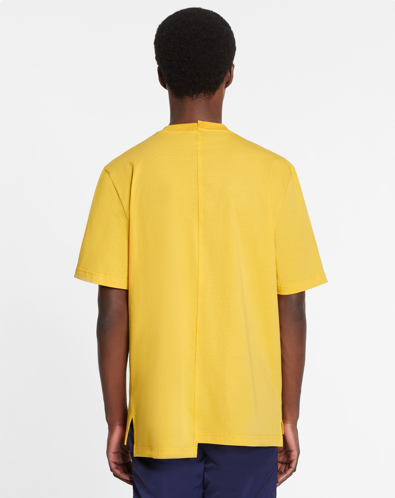 Lanvin Logo Details Short-sleeved T-shirt In Yellow