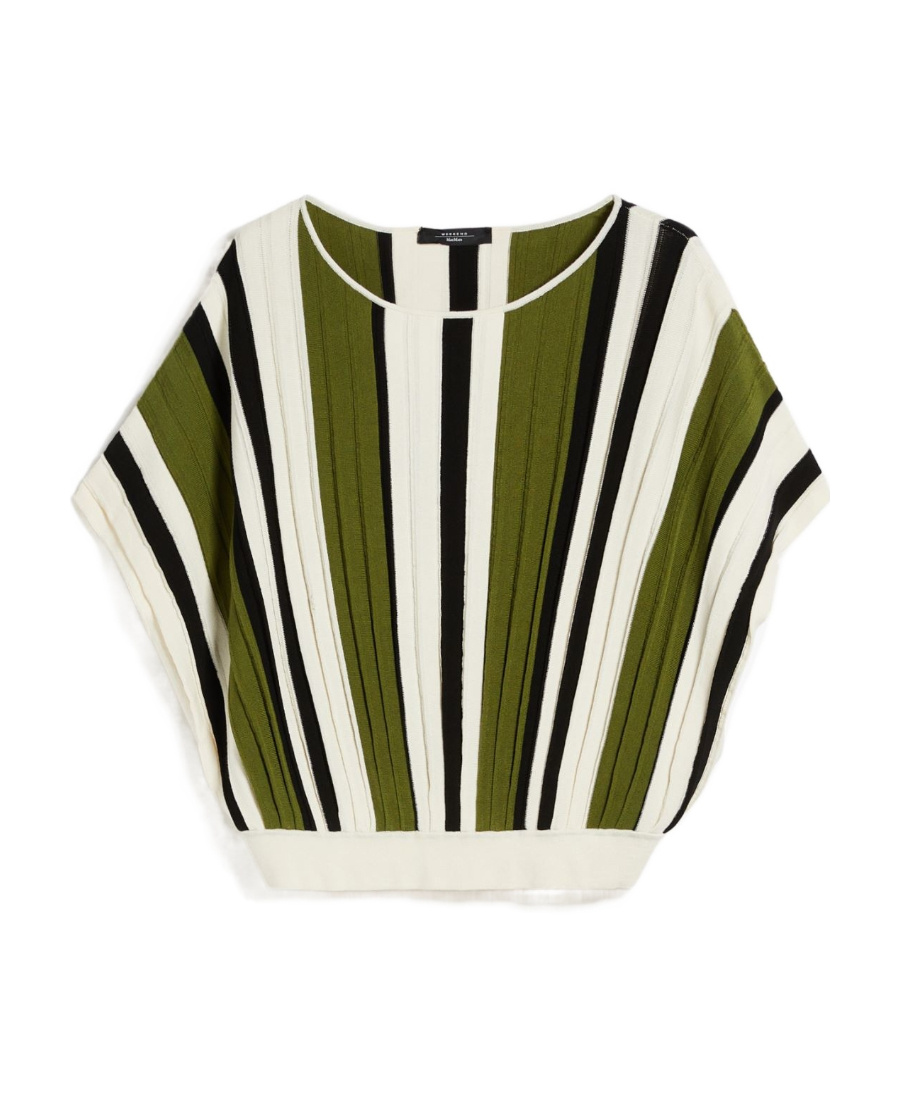 Weekend Max Mara Logo Sleeveless Sweater In White